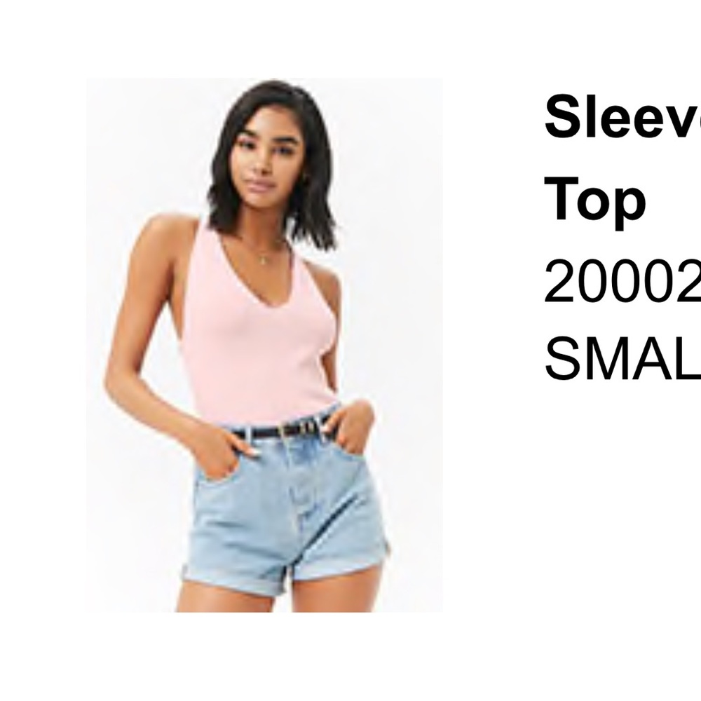Pink knit top